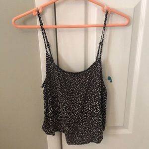 🌸🌼Black flower ladder side tank top🌼🌸